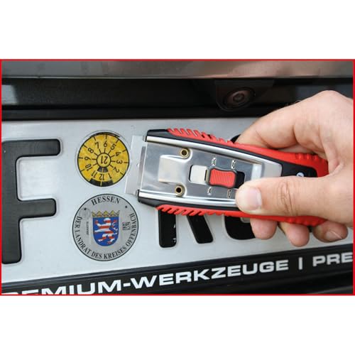 KS Tools 907.2242 Plakettenschaber, 40mm Rot