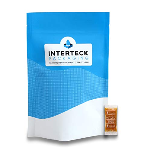 INTERTECK PACKAGING 2 Gram Silica Gel Packets - Orange to Green, Rechargeable Desiccant Packets and Dehumidifiers, 400 Cubic Inches/Packet (Indicating, 100 Pack)