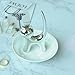 KKPLZZ Cat Trinket Dish, Ceramic Ring HolderJewellery Tray, Cat Ring Holder Jewelry Dish, Trinket Holder Fashion Rings Earrings Storage Tray, Gift for Women