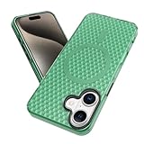 paisiruyi iPhone 16 ケース Magsafe対応 【立体デザイン】 耐衝撃 スマホケース アイフォン 16 米軍MIL規格 ワイヤレス充電対応 落下防止 ストラップホール付き 傷防止 滑り止め 軽量 おしゃれ （グリーン）