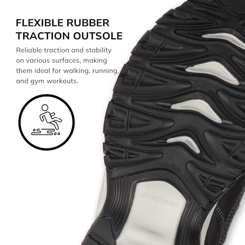 Image of Skechers Men's Afterburn M. Fit Fashion Sneakers - Leather Upper, Memory Foam Insole, Rubber Outsole