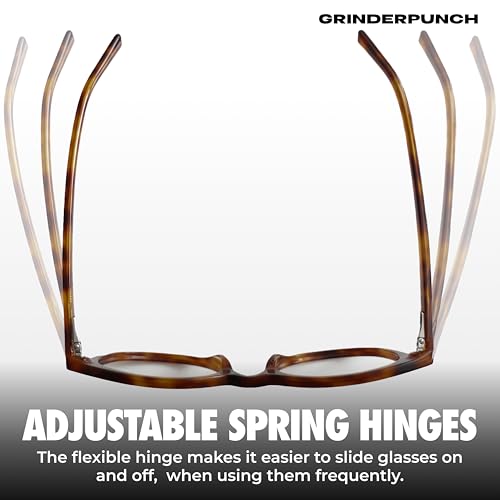 Image of grinderPUNCH Reading Glasses Men Women Fashion Computer Readers Stylish Blue Light Blocking Glasses Gaming Eyeglasses