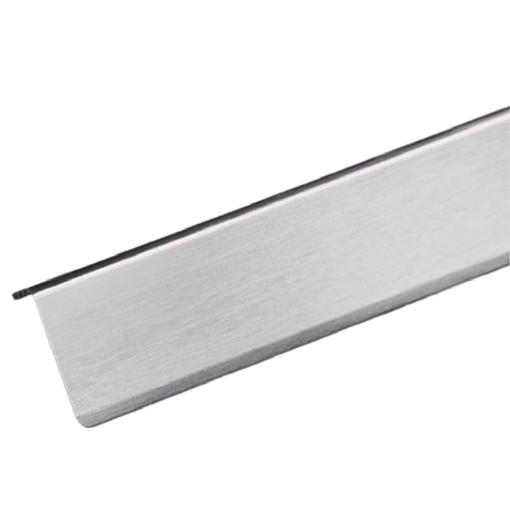 50cm Length Corner Protection Strips Aluminum Alloy Metal Wall Protection Strips Corner Anti-collision Stickers(Silver,4x4x50cm 10Pcs)