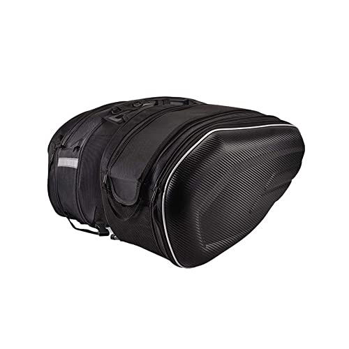 Alforjas para motocicleta Shkalacar, capacidad 36-58L, impermeables, organizador universal trasero con cubierta impermeable para ciclo miniatura 1