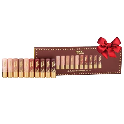 Poppy & Pout All Natural Lip Tints, Sustainable Cardboard Tubes, Hand-filled, Beeswax,...