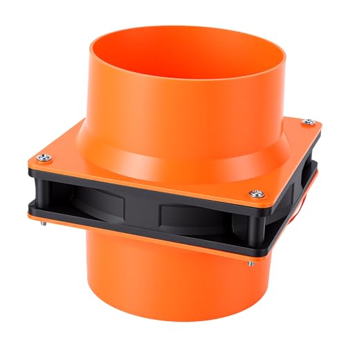 Extractor de Aire Solar de 4,7" Asixxsix Naranja para Cobertizo y Remolque 8