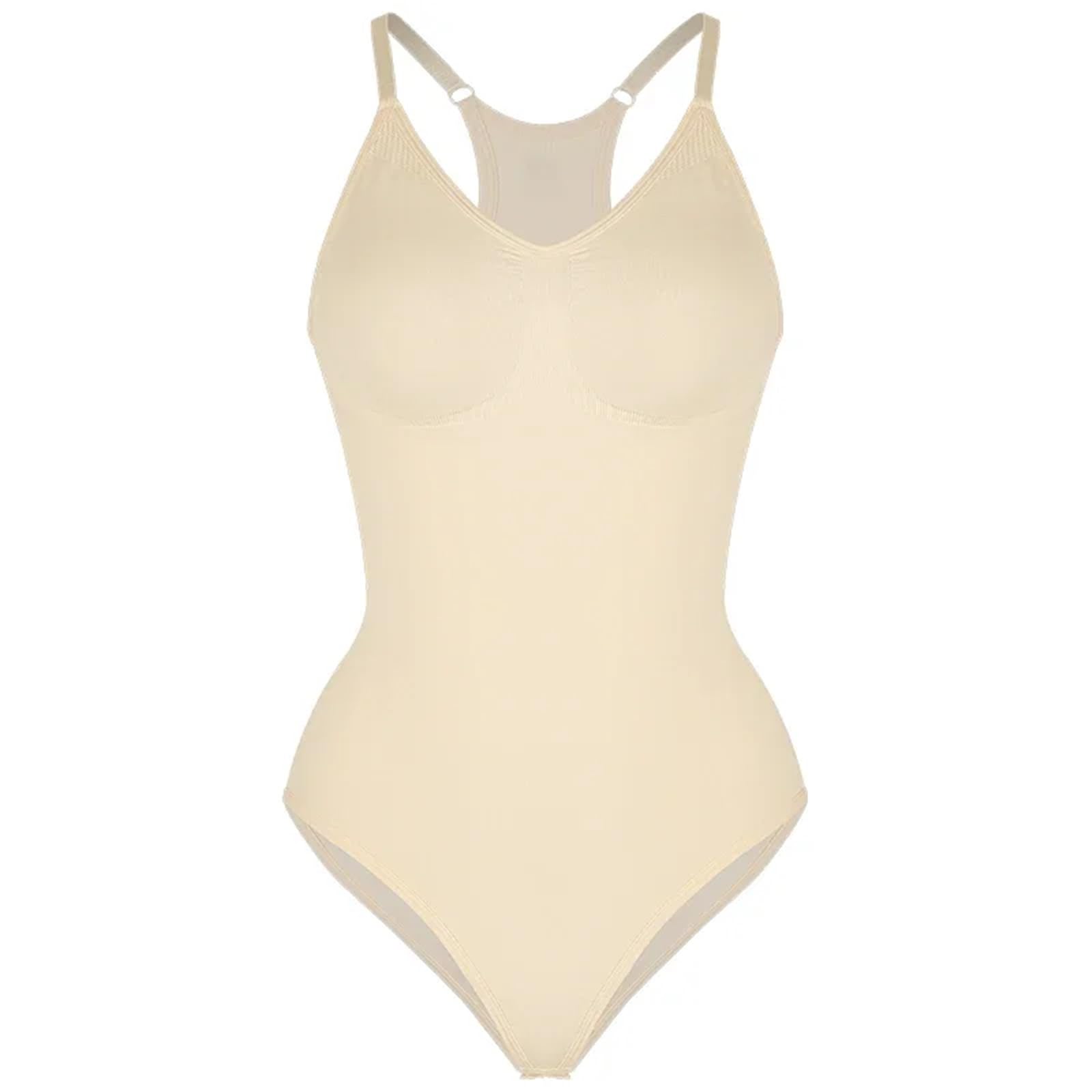 Shapewear Donna Body modellante senza cuciture da donna, canotta con schiena incrociata, controllo della pancia, sollevatore di glutei, body shaper, intimo snellente