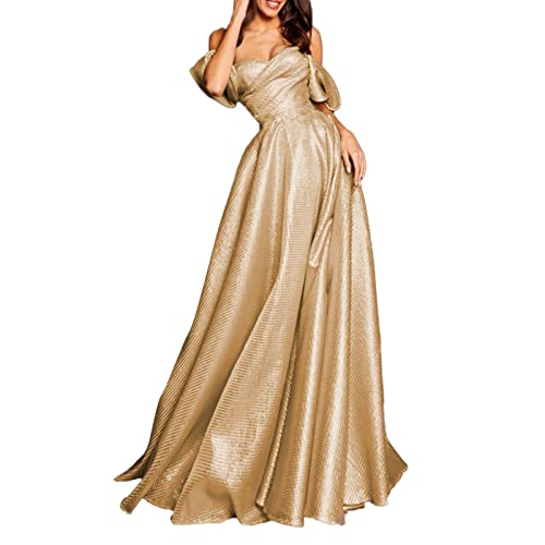Robe de demoiselle d'honneur longue satinée extensible qui ne plisse pas