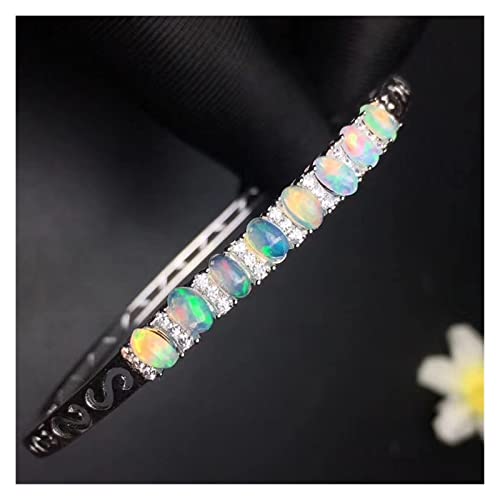 Bracelet opale de mode de haute qualité en argent véritable