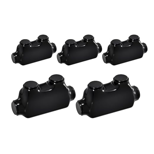 Insulated Multi-Tap Connector, QMS-D1/0-1, 5 Pack, UL Certified, 6061-T6 Aluminum Body, for Copper & Aluminum Conductors, -10°C to 90°C, 2500Vac Withstand