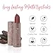 100% PURE Cocoa Butter Matte Lipstick Full Stay All Day Coverage, Lasting Moisturizing & Softening Natural Lip Color for All Skin Tones, Vegan Fruit Pigmented Savanna (Pink Mauve Cocoa) - 0.15 oz