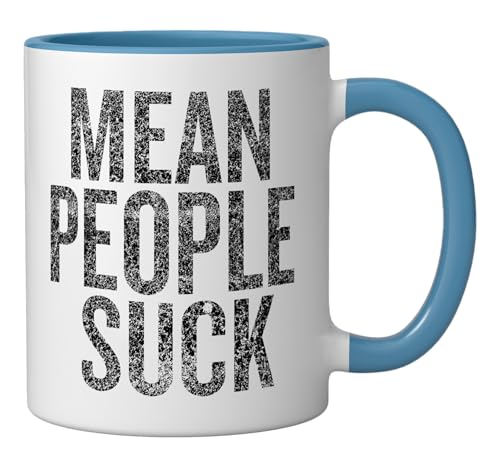 Taza cerámica 11 oz azul/blanca miniatura 2