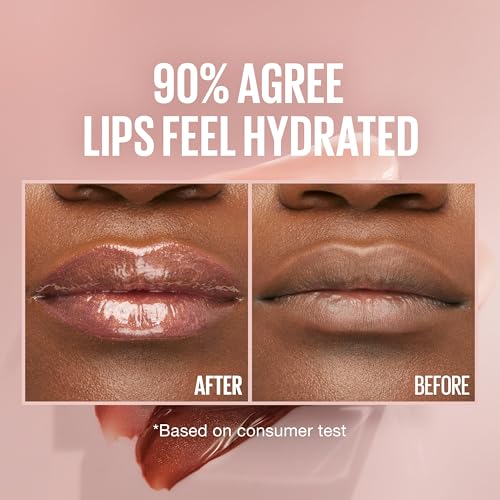 Image of Maybelline Lifter Gloss, Hydrating Lip Gloss with Hyaluronic Acid, High Shine for Plumper Looking Lips, Brass, Pink Neutral, 0.18 Ounce