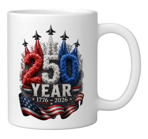 Mug cerámico conmemorativo USA 250 años, 11 onzas miniatura 2