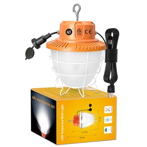 150W lampe travail temporaire 360° 37500LM 5000K chantier IP65 avec crochet