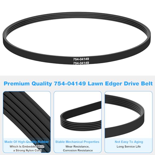 Lawn Edger Drive Belt Replacement - Installation Diagram