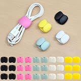 Multi-Pack Cable Storage and Organizer Clips | Versatile Wire and Charging Cable Management for Travel, Desk, and Home | Secure and Tidy Data Cable Holders