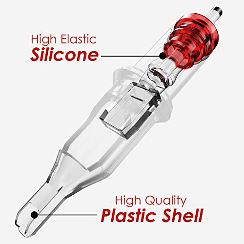 Image of Wormhole Tattoo Cartridge Needles 13M1 Tattoo Cartridges Disposable 20PCS Tattoo Needle Cartridge Tattoo Needles Cartridge Needles Standard Stack Magnum for Tattoo Pen Tattoo Supplies 1013M1