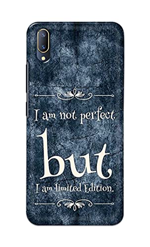 Image of Printed Hard Back Cover Case for Vivo V11 Pro Back Cover (I Am Not Perfect I Am Limited Edition) -1803