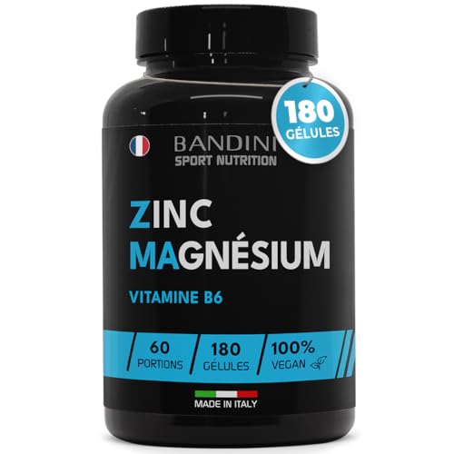 Bandini® ZMA Gélules | Supplément de Zinc, Magnésium et Vitamine ...