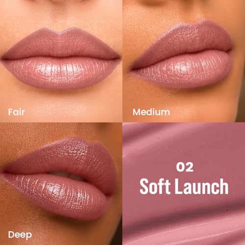 Image of Staze Twin Flame 2-in-1 Lipstick + Lip Liner Duo | High-shine Long Lasting Glossy Lipstick | Smooth Transfer-proof Matte Lip Liner | Perfectly Complementing Lip Combo | 02 Soft Launch | 2g