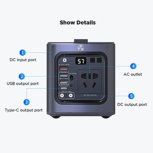 Portable Power Station 156.6Wh Solar Power Generator 43500mAh Emergency Energy Supply Backup Battery Easy To Carry - Image 5