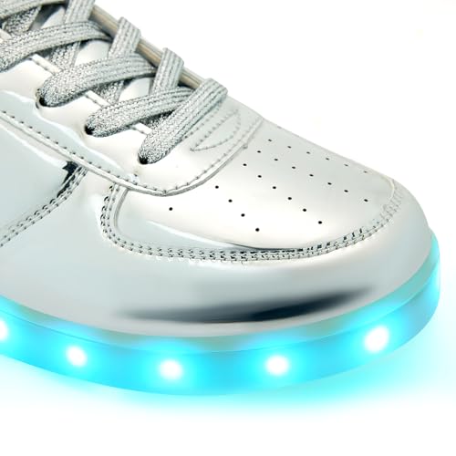 Image of Unisex LED Shoes - Fashion Light Up Sneakers, Breathable USB Charging Glowing Luminous LED Shoes for Men Women