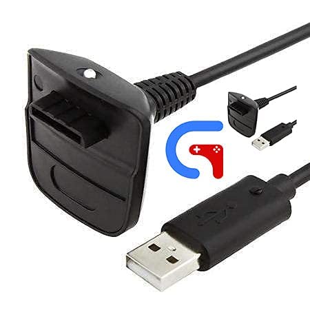 GET IN THE GAME USB Charging Cable Compatible With Xbox 360 Wireless Controller [video game]-Black (B09HP583SB) Amazon Price History, Amazon Price Tracker