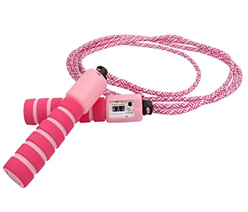 Cuerda para Saltar Ajustable Saltar la Cuerda de Fitness y Mango de...