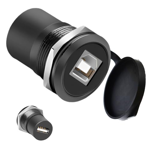 Adaptador USB B a A Panel Montaje Conector USB 2.0 miniatura 1