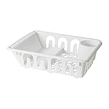 IKEA FLUNDRA - Escurreplatos de vajilla, color blanco