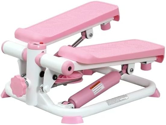 Exercise Stepping Machine, Portable Mini Stair Stepper for Home, Desk or Office Workouts in Pink