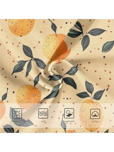 ZZKKO Orange and Polka Dots Girls Underwear Toddler Panties for Girls Comfort Brief Size 2-8T3