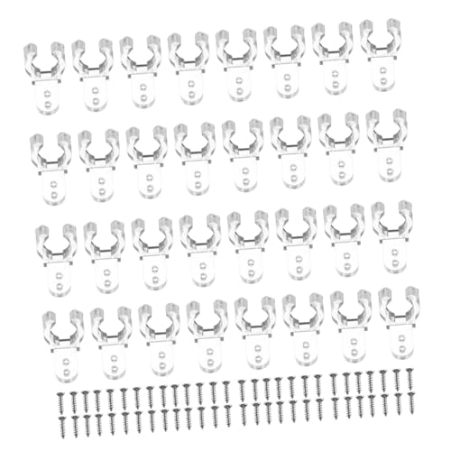 Mobestech 200 Piezas Clip De Tira De Luz Cinta Led Ganchos Para Luces Cinta De Luz Led Condujo Abrazadera Flexible Clips Para Cuerda De Luz Soporte De Tubo De Luz El Plastico