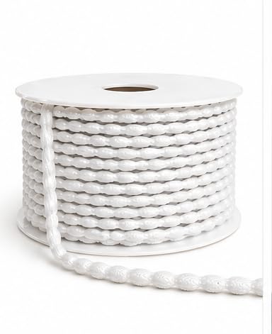Lead Curtain Tape Weighted Hem Tape 25g 50g 100g for Curtains Voiles & Blinds 5m & 10m Lengths (50g- 10 metre)