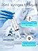 20ml Plastic Syringe 5 Pack, Measuring Syringe Tools, Oral, Scientific Labs, with Cap