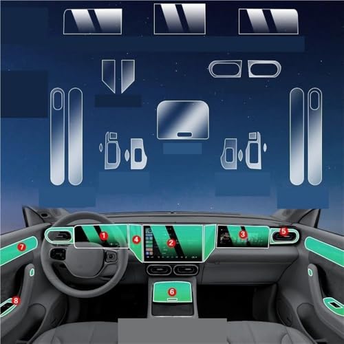 Film Protecteur Navigation pour Leapmotor C11 en TPU Anti-Rayures Console