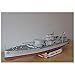 Lllunimon 1/400 HMS M15 Class Patrol Boat 3D Paper Model Kit, DIY Handmade Model Toy for Adult Military Fans