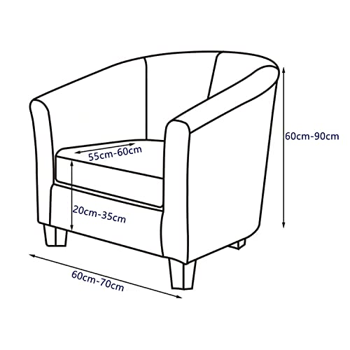 Funda para silla barril elástica con protector de cojín independiente 3