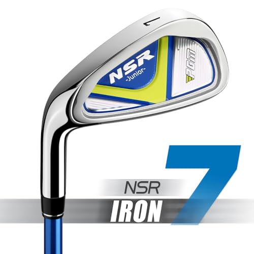 Golf Club a Mano Sinistra Set per Bambini Ragazzi Ragazze 7# 9# Ferro Leggero Grafite Albero Grafite Attrezzatura di Allenamento per Principianti con Ball Tee Outdoor Youth Sports Practice Gear