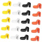 LALAFINA 20 piezas Cortadores de Hilo para Costura y Manualidades Anillos Plásticos Resistentes y Ligeros para Cortar Hilo y Herramientas Prácticas para Bordado y Punto Cruz