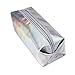 Produktbild HENGSONG Make Up Beutel Pinseltasche Schule Mäppchen Stifttasche Federmäppchen mit Reißverschluss 16 * 11 * 6CM (Silber)