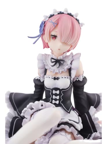 Re:life In A Different World From Zero Seated Maid Uniform Ram Maid Uniform Pvc Movie Character Action Figure Model Statue Anime Collectibles Gift 3.95Inchs #TOP27