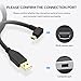 YAMCOWL 16ft Mini-B 5-Pin Data Transfer Cable for Fast Transfer and Real-time Preview, Suitable for Sony, Canon, Nikon, Fuji, and Other Cameras and Electronic Devices with mini USB Interface