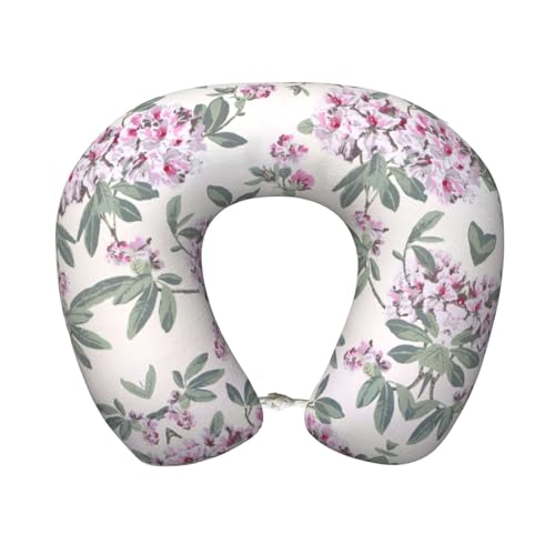 Almohada cervical de espuma viscoelástica rosa oscuro miniatura 1