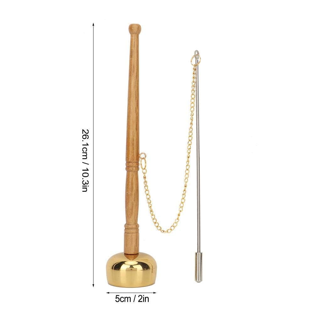 Handglocke Meditation Buddhismus Gebetsglocken Holzgriff Messing Gesang Schrift Ritualinstrument Implementieren Sie buddhistische Lieferungen