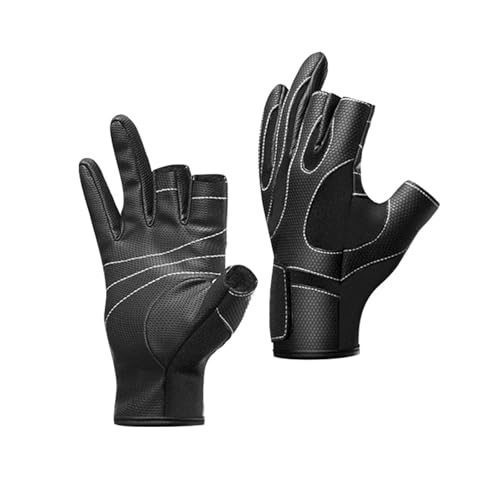 Gants de pêche de sport taille L thermiques et imperméables pour l'hiver