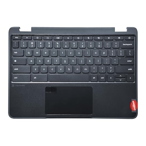 lenboes Laptop Palmrest with US Keyboard Touchpad Upper Case Top Cover Assembly Replacement for Lenovo 100e Chromebook Gen 4 MTK 82W0 82W1 WWAN 5M11H62892