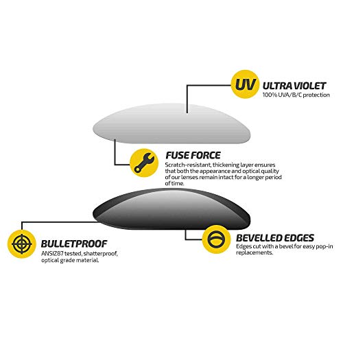 Image of Fuse Lenses Non-Polarized Replacement Lenses For Oakley Holbrook XL | Non-Polarized Lenses | UV400 Protection | Impact-resistant polycarbonate | Scratch-resistant coating