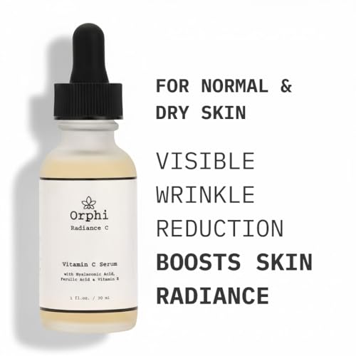 Orphi Radiance C Vitamin C Face Serum - Fragrance-Free Facial Serum with Hyaluronic Acid, Ferulic Acid & Vitamin E | Brightening & Anti-Aging Skincare for Women & Sensitive Skin | Made in USA - Image 3